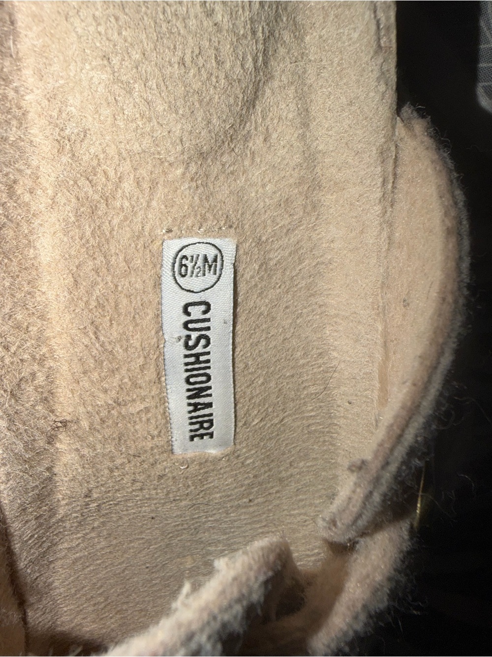 Beige Felt Slip-On Mules with Adjustable Strap - Picture 2 of 11
